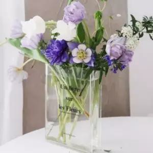 클리어 모양 오브제 투명 아크릴 꽃병 책 인테리어