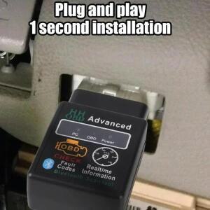 블루투스 호환 차량용 호환 OBD2 스캐너 Elm327 V1.5 코드 리더 OBDII 진단 도구 안드로이드 호환 IOS 윈도