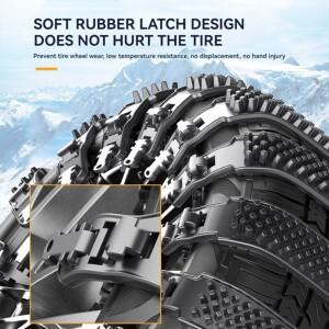 범용 호환 중형 자동차 차량용 호환 스노우 체인 - 세단 SUV 오프로드 차량용 호환 겨울 비상용 호환 미끄