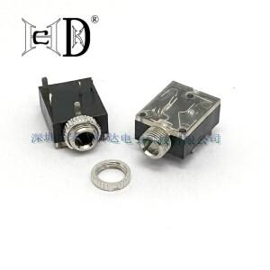 5pcs PJ-324M PCB 마운트 수평 3.5mm 플라스틱 여성 스테레오 오디오 소켓 전화 잭 커넥터