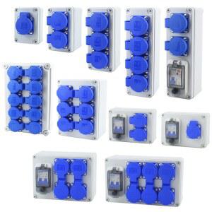 정션박스 가정용 야외 방수 220V 16A 다기능 소켓 상자 마운트 전기 자동차 충전 CHINT 차단기