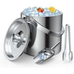 아이스버킷 얼음통 스테인리스 3L 스쿱 이중벽