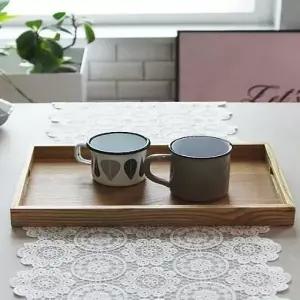 트레이 내츄럴우드 쓰는 브런치쟁반으로 다과