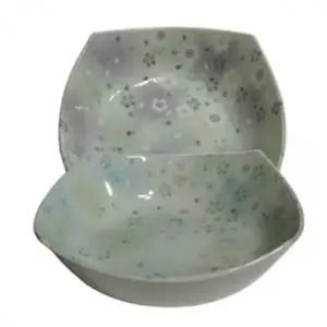 대접 접시 19cm 찬기 그릇 원형 반찬 플라워가든 2p