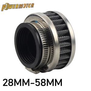 바이크 오토바이 에어 필터 스포츠 흡기 32 35 38 48mm 고유량 클리너 모토크로스 피트 바이크 스쿠터 범용