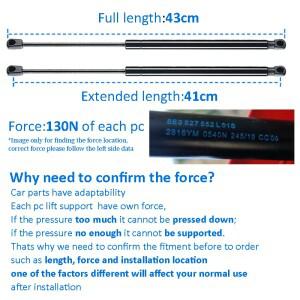 2014 쉐보레 코르벳용 호환 프론트 전면 후드 가스 스트럿 리프트 서포트