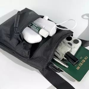 (옵션 단품)데일리백 미니크로스백 앞포켓 미니 슬링백 남성크로스백 가죽크로스 남성