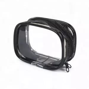 미니파우치 지퍼형 보관 파우치 사각 PVC 투명 미니 케이스