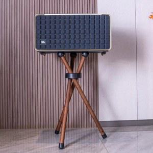 어센틱500 스피커스탠드 빈티지 소음방지 삼발이 휴대용 거치대 애트모스 체리나무