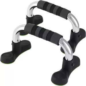 바닥용 QWORK 스틸 푸시업 핸들 미끄럼 방지 그립이 있는 휴대용 스탠드 앵글드 경사면