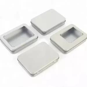 직사각 틴케이스 액세서리 펜 보관 소품함 박스 뚜껑 금속 미니 스틸 미니정리함