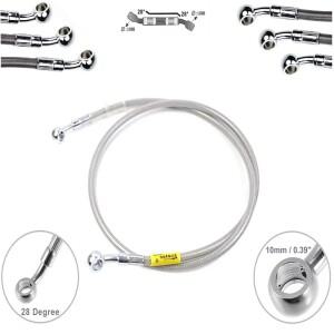 Lengh10cm-500cm 바이크 오토바이 편조 오일 호스 라인 튜브 파이프 범용 레이싱 유압 브레이크