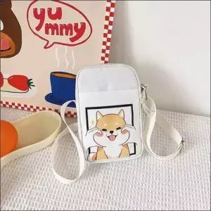 캐릭터 크로스백 폰가방 미니 캔버스가방 데일리 미니백