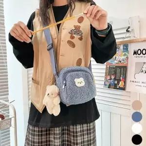 보조가방 크로스백 미니 곰돌이 미니백 귀여운 뽀글이