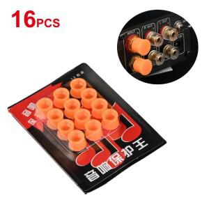 범용 RCA 잭 커버 캡 오디오 커넥터 보호 먼지 12 개