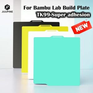 Juupine TK99 빌드 플레이트 PEI 교체  경도 Bamblab P1S P1P 가열 베드용 X1 탄소 257x257mm