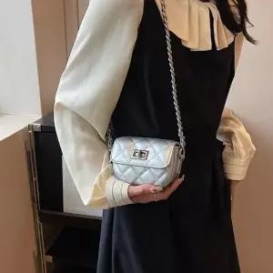 3색 미니 여성 숄더백 체인백 스트랩 귀여운 크로스백