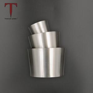 자동 배기 파이프 커넥터용 티타늄 전환 감속기  콘 튜브 1.0mm 두께