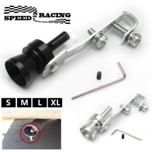 범용 자동차 터보 사운드 휘슬 차량 수리 장치 배기 파이프 시뮬레이터 머플러 S/M/L/XL