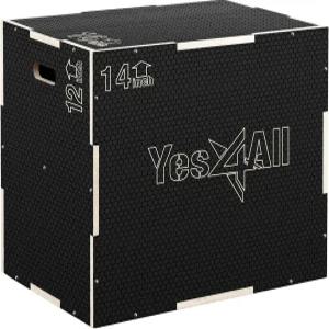 예스4올 3 in 1 논슬립 나무 플라요 박스 운동용 스텝 업 건너뛰기 런지 스쿼트 딥을 위한 플라요메트릭