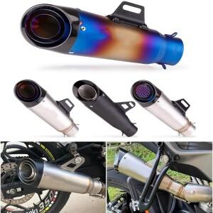 바이크 오토바이 배기구 범용 51 60MM 머플러 파이프 DB 킬러 GP-프로젝트 야마하 R6 R15 R3 MT07 Tmax155