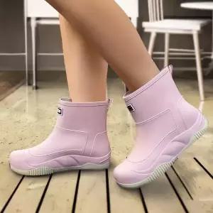 [디작소]여성 캐쥬얼한 느낌 롱 앵클 레인부츠 (36460622)