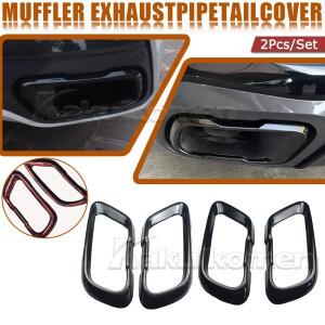 BMW 호환 X5 X6 X7 테일 파이프 마스크 G05 G06 G07 스테인레스 스틸 배기 M60i 머플러 팁 노즐