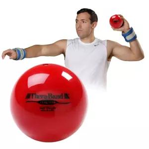 테라밴드 소프트 웨이트 직경 4.5인치 야구용 가중 볼 소프트볼용 핸드 헬드 모양의 등방성 어깨 힘