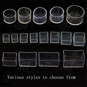 테이블 바닥 보호대 컵 라운드 미끄럼 방지 커버 의자 다리 캡 실리콘 패드 가구 발 4 개/세트