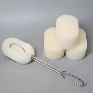 스텐 집게 세척솔 교체용 스펀지3P 증정 텀블러 젖병