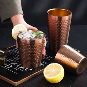 스텐 하이볼잔 맥주 잔 얼음 컵 하이볼 200ml 황동 술잔 칵 홈파티