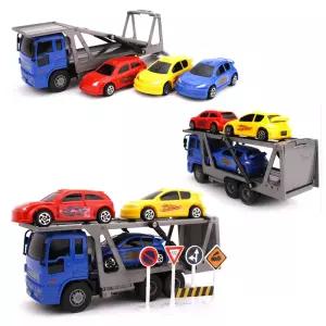 리얼액션 중장비 카캐리어 미니카를 싣고 달려요