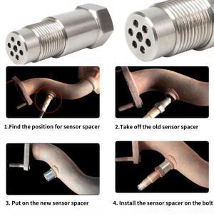 M18x1.5 O2 센서 미니 촉매 변환기 스페이서 어댑터 범용 호환 산소 자동차 차량용 호환 엔진 라이트  디코