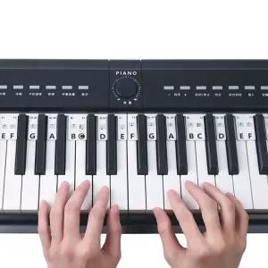 키밍 피아노 건반 실리콘 음계 61키 88키 연습 탈부착 전자피아노
