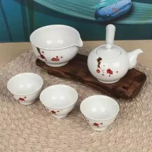전통다기세트 찻잔세트 3P세트 도자기술잔 백자 다기세트
