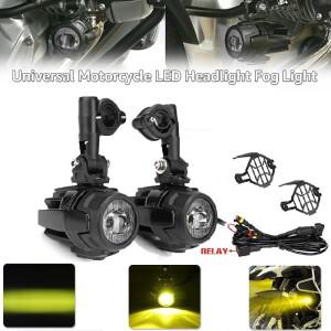 바이크 오토바이 스포트라이트 LED 안개등 헤드라이트 E-마크 모토 액세서리 BMW 호환 R1200GS ADV F800GS