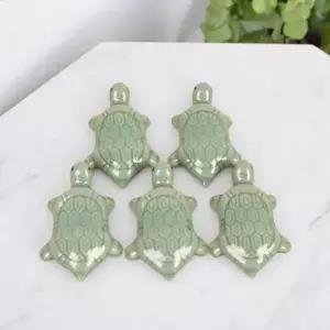 수저받침 젓가락받침대 숟가락젓가락받침대 5P 청자 거북이