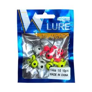 싸파 컬러 지그헤드 7g(1 4oz) 10개입 루어 훅