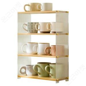 컵 진열대 미니 그릇 보관함 커피잔장 티컵 보관장 찬장