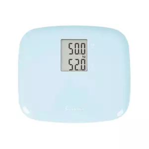 디지털 아이워너 파스텔블루 여름 체중계 몸매 미니 강화유리