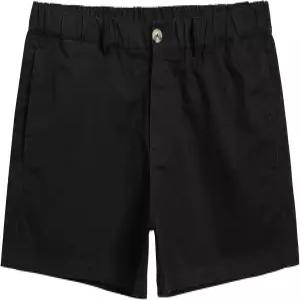 마직 남성 반바지 캐주얼 4인치 면 남성용 엘라스틱 허리밴드 데일리웨어