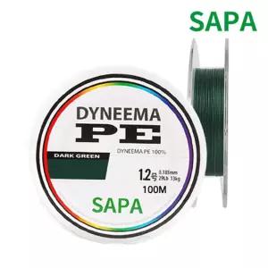 싸파 다이니마 P.E100 다크그린 합사줄 100M 2호