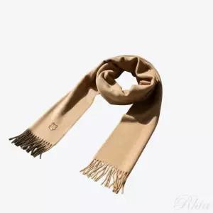 [메종키츠네] 볼드 폭스 헤드 울 머플러 치노 베이지 154129061