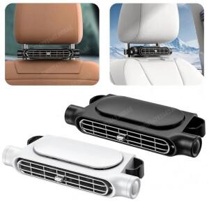 휴대용 카시트 선풍기 3 단 속도 조절 가능 자동차 머리 받침대 냉각 공기 USB 전원 앞 뒷좌석 석