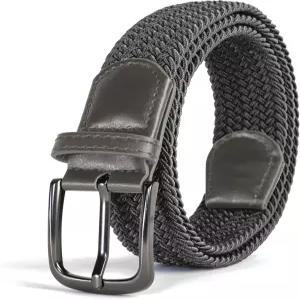 추이찬 남성용 신축성 벨트 - 골프 캐주얼웨어 청바지용 직조 웹 벨트(1 3/8인치)