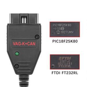아우디 호환/폭스바겐용 호환 VAG K+CAN USB 케이블 OBD2 커넥터 스캐너 어댑터 커맨더 1.4 FT232RL K-라인