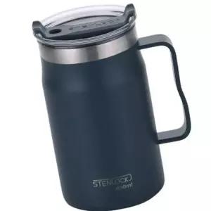 690ml 텀블러 머그 보온 학생 휴대용 1P 머그컵 사무실 보냉 캠핑 개인용 스텐