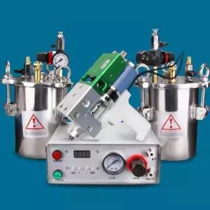 에폭시 토출기 디스펜서 정량 접착제 액체 믹서 자동분배기 핸디형 2액형 1L