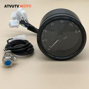 범용 호환 바이크 오토바이 12000RMP LCD 계기판 속도계 주행 거리계 타코미터 1-4 실린더 게이지 디지털
