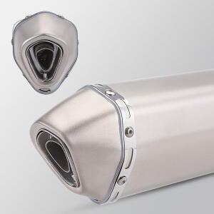 범용 호환 51MM 바이크 오토바이 스테인레스 스틸 배기 파이프 570mm 닌자400 R3 Z900 S1000RR MT-07 pcx16